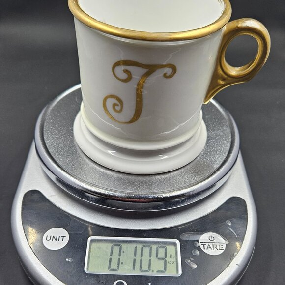 Antique Monogrammed Shaving Mug "T" circa 1913-1917 - Picture 12 of 12